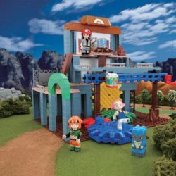 MEGA BLOKS 4341 non  THỬ THÁCH PHÒNG TẬP bộ đồ chơi xếp lắp ráp ghép mô hình Pokémon GYM CHALLENGE CONSTRUCTION Pokemon 250 khối