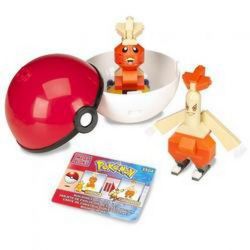 MEGA BLOKS 3504 non  GÀ TÂY bộ đồ chơi xếp lắp ráp ghép mô hình Pokémon TORCHIC Pokemon 90 khối