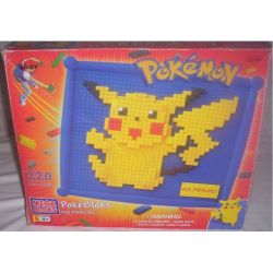 MEGA BLOKS 2040 non  PIKUCHU. bộ đồ chơi xếp lắp ráp ghép mô hình Pokémon PIKACHU Pokemon 220 khối