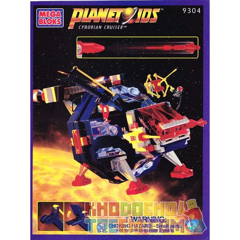 MEGA BLOKS 9304 non  TUẦN DƯƠNG HẠM CYBORIAN bộ đồ chơi xếp lắp ráp ghép mô hình CYBORIAN CRUISER 340 khối