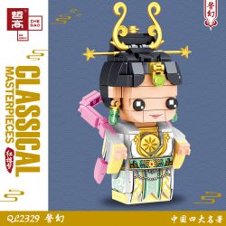 ZHEGAO QL2329 2329 non  LỖ bộ đồ chơi xếp lắp ráp ghép mô hình Brickheadz CLASSICAL MASTERPIECES Nhân Vật Đầu To 214 khối