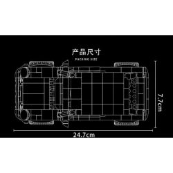 LUCKY STAR 50023 non  PORSCHE 911. bộ đồ chơi xếp lắp ráp ghép mô hình Speed Champions Racing Cars Đua Xe Công Thức 551 khối