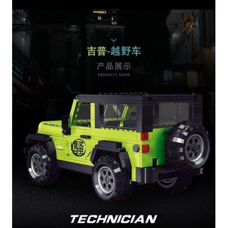 LUCKY STAR 50020 non  XE JEEP WRANGLER ROBIN HOOD bộ đồ chơi xếp lắp ráp ghép mô hình Speed Champions Racing Cars CAR WORLD JEEP WRANGLER RUBICON Đua Xe Công Thức 612 khối