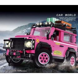 LUCKY STAR 50006 non  LUJI GUARD. bộ đồ chơi xếp lắp ráp ghép mô hình Speed Champions Racing Cars CAR WORLD LANDROVER DEFENDER Đua Xe Công Thức 696 khối