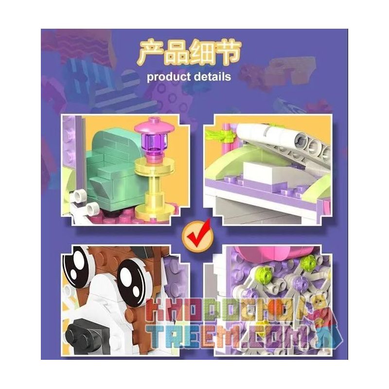 LUCKY STAR 70007-1 70007-2 70007-3 70007-4 SUPER 18K K117 non  CARRYBOX 4 MẪU bộ đồ chơi xếp lắp ráp ghép mô hình Creator Sáng Tạo 1192 khối