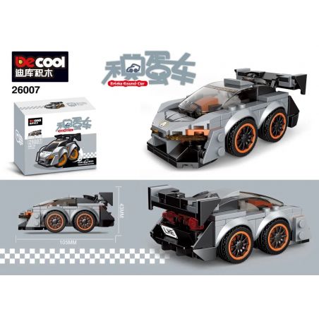 DECOOL 26007 REBRICKABLE MOC-36619 36619 MOC36619 non  MCLELENSENA. bộ đồ chơi xếp lắp ráp ghép mô hình Mini Racing Pacemaker 75892 MCLAREN SENNA CHIBI ALTERNATE Đua Xe Mini 153 khối