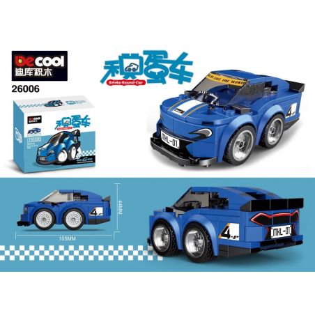 DECOOL 26006 REBRICKABLE MOC-36622 36622 MOC36622 non  CHEVROLET KAMIRO ZL1. bộ đồ chơi xếp lắp ráp ghép mô hình Mini Racing Pacemaker 75891 CHEVROLET CAMARO ZL1 RACE CAR CHIBI ALTERNATE Đua Xe Mini 132 khối