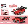 DECOOL BRICKCOOL 26004 REBRICKABLE MOC-36620 36620 MOC36620 non  KẺ HỦY DIỆT PHÁO HOA FERRARI 488 GT3 bộ đồ chơi xếp lắp ráp ghép mô hình Mini Racing Pacemaker 75886 FERRARI 488 GT3 SCUDERIA CORSA CHIBI ALTERNATE Đua Xe Mini 142 khối