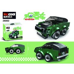 DECOOL 26002 REBRICKABLE MOC-36621 36621 MOC36621 non  FORD MUSTANG TRĂN XANH SAMURAI bộ đồ chơi xếp lắp ráp ghép mô hình Mini Racing Pacemaker 75884 1968 FORD MUSTANG FASTBACK CHIBI ALTERNATE Đua Xe Mini 126 khối