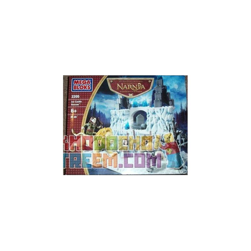 MEGA BLOKS 2205 non  GIẢI CỨU LÂU ĐÀI BĂNG bộ đồ chơi xếp lắp ráp ghép mô hình The Chronicles Of Narnia ICE CASTLE RESCUE Biên Niên Sử Narnia 85 khối