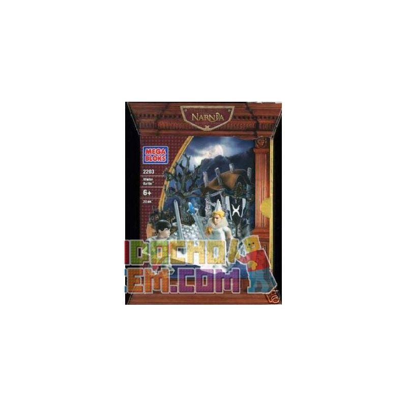 MEGA BLOKS 2203 non  CHIẾN TRANH MÙA ĐÔNG bộ đồ chơi xếp lắp ráp ghép mô hình The Chronicles Of Narnia WINTER BATTLE Biên Niên Sử Narnia 20 khối