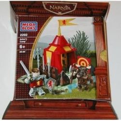 MEGA BLOKS 2202 non  TRẠI CỦA ASLAN bộ đồ chơi xếp lắp ráp ghép mô hình The Chronicles Of Narnia ASLAN'S CAMP Biên Niên Sử Narnia 40 khối