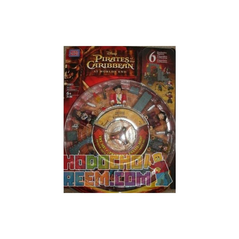 MEGA BLOKS 1081 non  VI PHẠM BẢN QUYỀN bộ đồ chơi xếp lắp ráp ghép mô hình Pirates Of The Caribbean PIRATES SHOWDOWN Cướp Biển Vùng Caribe 28 khối