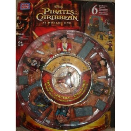 MEGA BLOKS 1081 non  VI PHẠM BẢN QUYỀN bộ đồ chơi xếp lắp ráp ghép mô hình Pirates Of The Caribbean PIRATES SHOWDOWN Cướp Biển Vùng Caribe 28 khối