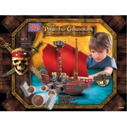 MEGA BLOKS 1071 non  NỮ HOÀNG HẠM bộ đồ chơi xếp lắp ráp ghép mô hình Pirates Of The Caribbean FLAGSHIP BATTLERS EMPRESS Cướp Biển Vùng Caribe 65 khối