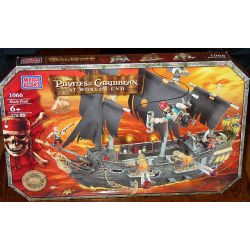 MEGA BLOKS 1066 non  NGỌC TRAI ĐEN bộ đồ chơi xếp lắp ráp ghép mô hình Pirates Of The Caribbean BLACK PEARL Cướp Biển Vùng Caribe 175 khối