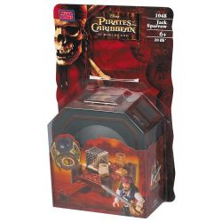 MEGA BLOKS 1048 non  JACK SPAPRO. bộ đồ chơi xếp lắp ráp ghép mô hình Pirates Of The Caribbean JACK SPARROW Cướp Biển Vùng Caribe 30 khối