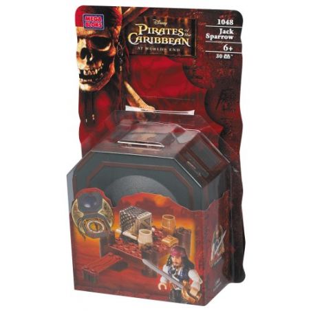MEGA BLOKS 1048 non  JACK SPAPRO. bộ đồ chơi xếp lắp ráp ghép mô hình Pirates Of The Caribbean JACK SPARROW Cướp Biển Vùng Caribe 30 khối