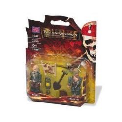 MEGA BLOKS 1039 non  RAGETTI VÀ PINTEL bộ đồ chơi xếp lắp ráp ghép mô hình Pirates Of The Caribbean RAGETTI AND PINTEL Cướp Biển Vùng Caribe 12 khối