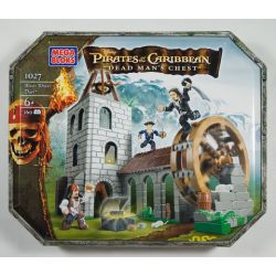 MEGA BLOKS 1027 non  CUỘC ĐỌ SỨC VỚI GUỒNG NƯỚC bộ đồ chơi xếp lắp ráp ghép mô hình Pirates Of The Caribbean WATER WHEEL DUEL Cướp Biển Vùng Caribe 160 khối