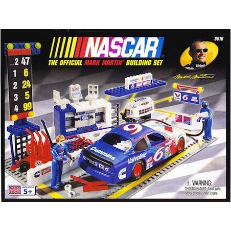 MEGA BLOKS 9916 non  MARK MARTIN PIT ROW bộ đồ chơi xếp lắp ráp ghép mô hình Speed Champions Racing Cars Đua Xe Công Thức 300 khối
