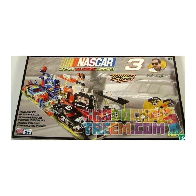 MEGA BLOKS 9911-2 non  DALE EARNHARDT HỐ HỐ bộ đồ chơi xếp lắp ráp ghép mô hình Speed Champions Racing Cars DALE EARNHARDT PIT ROW Đua Xe Công Thức 260 khối