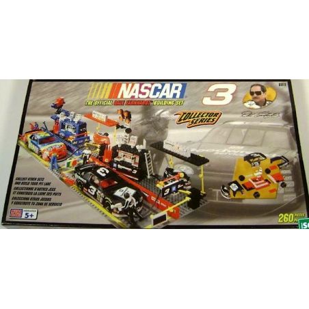 MEGA BLOKS 9911-2 non  DALE EARNHARDT HỐ HỐ bộ đồ chơi xếp lắp ráp ghép mô hình Speed Champions Racing Cars DALE EARNHARDT PIT ROW Đua Xe Công Thức 260 khối