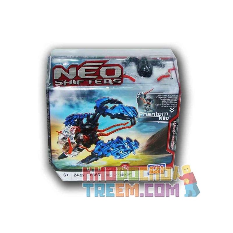 MEGA BLOKS 6366 non  HYDRO <> SEEKER bộ đồ chơi xếp lắp ráp ghép mô hình  HYDRO<> SEEKER Kỹ Thuật Công Nghệ Cao Mô Hình Phương Tiện 24 khối