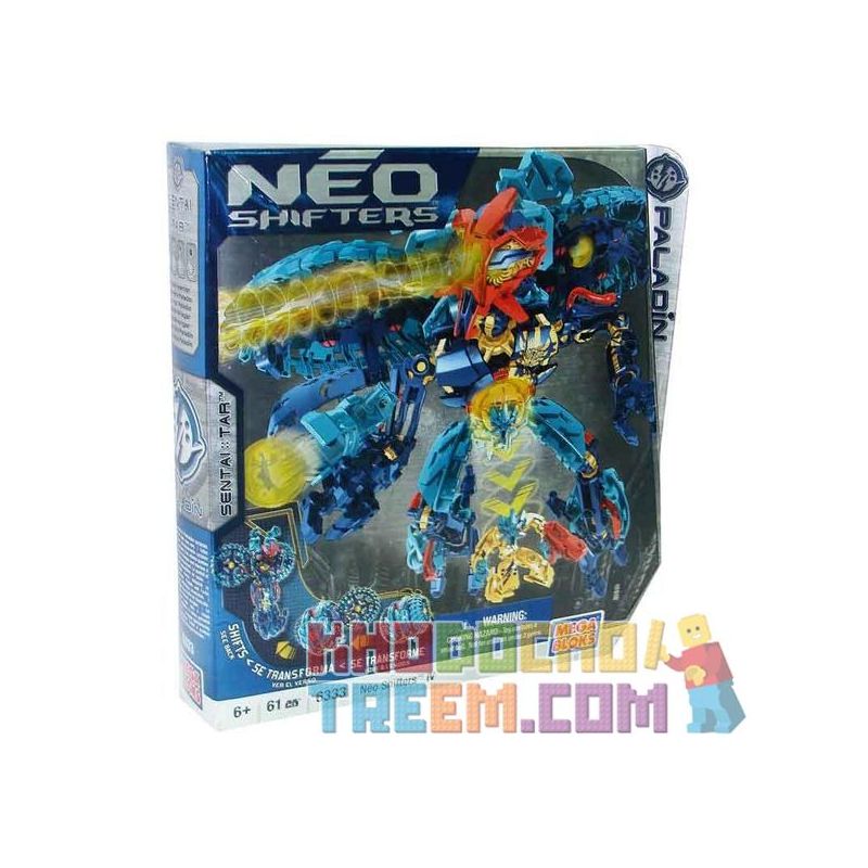 MEGA BLOKS 6333 non  TAR. bộ đồ chơi xếp lắp ráp ghép mô hình Power Rangers Super Sentai SENTAI::TAR 5 Anh Em Siêu Nhân 61 khối