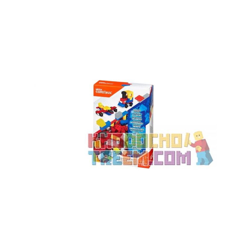 MEGA BLOKS DYG85 non  HỘP KHỐI TÁO BẠO ™ [130 CHIẾC] bộ đồ chơi xếp lắp ráp ghép mô hình Creator DARING BOX OF BLOCKS™ [130 PCS] Sáng Tạo 130 khối