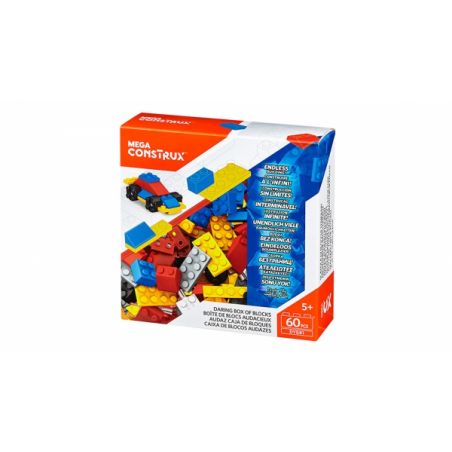 MEGA BLOKS DYG81 non  HỘP KHỐI TÁO BẠO ™ [60 CHIẾC] bộ đồ chơi xếp lắp ráp ghép mô hình Creator DARING BOX OF BLOCKS™ [60 PCS] Sáng Tạo 60 khối