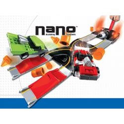 MEGA BLOKS 5990 non  ĐƯỜNG CAO TỐC SMOKIN 'STUNT bộ đồ chơi xếp lắp ráp ghép mô hình Mini Modular SMOKIN' STUNT SPEEDWAY Đường Phố Thu Nhỏ 220 khối