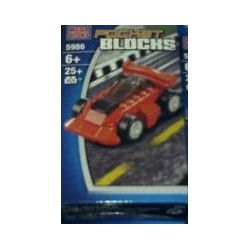 MEGA BLOKS 5986 non  XE HƠI bộ đồ chơi xếp lắp ráp ghép mô hình Mini Modular CAR Đường Phố Thu Nhỏ 25 khối