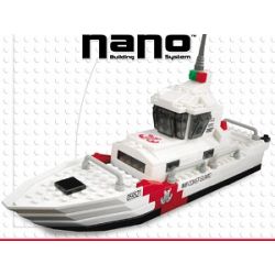 MEGA BLOKS 5952 non  TÀU CỨU HỘ bộ đồ chơi xếp lắp ráp ghép mô hình Mini Modular RESCUE CUTTER Đường Phố Thu Nhỏ 165 khối