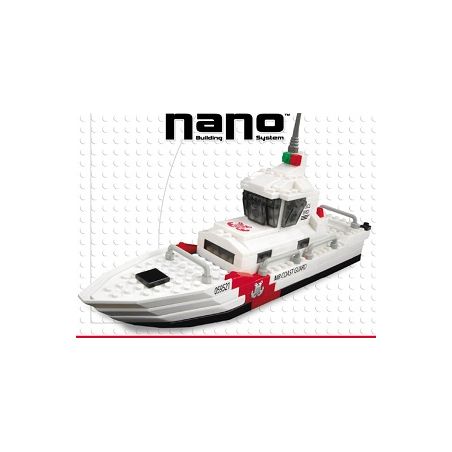 MEGA BLOKS 5952 non  TÀU CỨU HỘ bộ đồ chơi xếp lắp ráp ghép mô hình Mini Modular RESCUE CUTTER Đường Phố Thu Nhỏ 165 khối