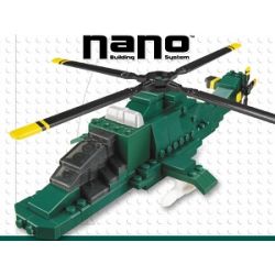 MEGA BLOKS 5951 non  TRỰC THĂNG QUÂN SỰ bộ đồ chơi xếp lắp ráp ghép mô hình Mini Modular MILITARY CHOPPER Đường Phố Thu Nhỏ 150 khối
