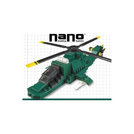 MEGA BLOKS 5951 non  TRỰC THĂNG QUÂN SỰ bộ đồ chơi xếp lắp ráp ghép mô hình Mini Modular MILITARY CHOPPER Đường Phố Thu Nhỏ 150 khối