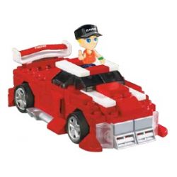 MEGA BLOKS 5909 non  NHẶT LÊN bộ đồ chơi xếp lắp ráp ghép mô hình Speed Champions Racing Cars PICK-UP TRUCK Đua Xe Công Thức 105 khối