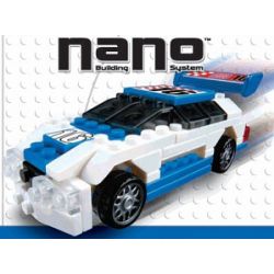 MEGA BLOKS 5902 non  TURBO RALLY RACER. bộ đồ chơi xếp lắp ráp ghép mô hình Mini Modular Đường Phố Thu Nhỏ 85 khối