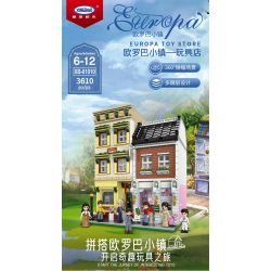 XINGBAO XB-01010 01010 XB01010 non  CỬA HÀNG ĐỒ CHƠI bộ đồ chơi xếp lắp ráp ghép mô hình Modular Buildings EUROPA TOY STORE Mô Hình Nhà Cửa 3610 khối