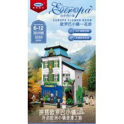 XINGBAO XB-01008 01008 XB01008 non  PHÒNG HOA bộ đồ chơi xếp lắp ráp ghép mô hình Modular Buildings EUROPA FLOWER ROOM Mô Hình Nhà Cửa 3310 khối