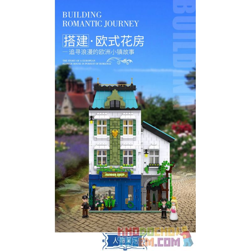 XINGBAO XB-01008 01008 XB01008 non  PHÒNG HOA bộ đồ chơi xếp lắp ráp ghép mô hình Modular Buildings EUROPA FLOWER ROOM Mô Hình Nhà Cửa 3310 khối