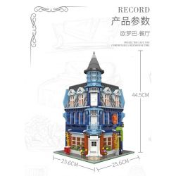 XINGBAO XB-01007 01007 XB01007 non  NHÀ HÀNG bộ đồ chơi xếp lắp ráp ghép mô hình Modular Buildings EUROPA DINING ROOM Mô Hình Nhà Cửa 3200 khối