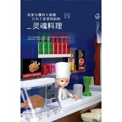 XINGBAO XB-01007 01007 XB01007 non  NHÀ HÀNG bộ đồ chơi xếp lắp ráp ghép mô hình Modular Buildings EUROPA DINING ROOM Mô Hình Nhà Cửa 3200 khối