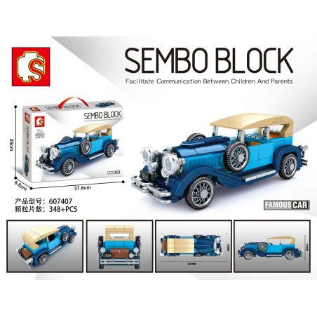 IBLOCK PL-921-337 921-337 PL921-337 SEMBO 607407 non  LOẠI JURNSONI bộ đồ chơi xếp lắp ráp ghép mô hình Racers FAMOUS CAR 1930 DUESENBERG MODEL J Đua Tốc Độ 348 khối