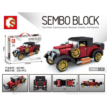IBLOCK PL-921-335 921-335 PL921-335 SEMBO 607405 non  ROLLS ROYCE BẠC QUYẾN RŨ 1920 bộ đồ chơi xếp lắp ráp ghép mô hình Racers FAMOUS CAR ROLLS-ROYCE SILVER GHOST DOCTORS COUPE 1920 Đua Tốc Độ 330 khối