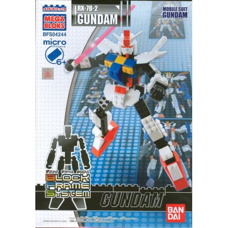 MEGA BLOKS 4244 non  RX-78-2 CAO bộ đồ chơi xếp lắp ráp ghép mô hình Gundam RX-78-2 GUNDAM Đại Chiến Gundam 120 khối