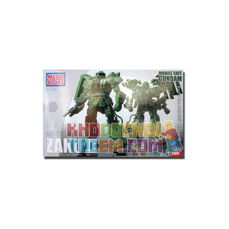 MEGA BLOKS 4238 non  MS-06F ZAKU II bộ đồ chơi xếp lắp ráp ghép mô hình Frozen Nữ Hoàng Băng Giá 800 khối