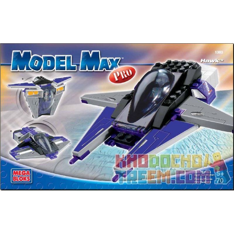 MEGA BLOKS 1303 non  CON ĐẠI BÀNG ĐANG BAY bộ đồ chơi xếp lắp ráp ghép mô hình HAWK 72 khối