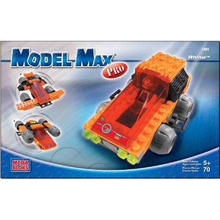 MEGA BLOKS 1301 non  TÊ GIÁC bộ đồ chơi xếp lắp ráp ghép mô hình RHINO 72 khối